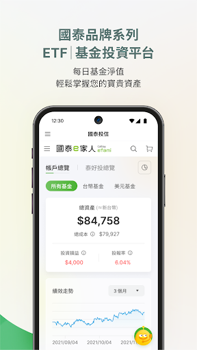 國泰e家人-品牌基金定期定額，ETF募集預購 Screen 2