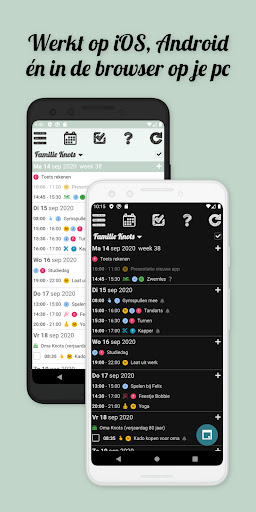 Klender, gedeelde gezinsagenda Screen 3