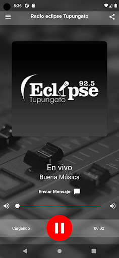 Android application Radio eclipse Tupungato screenshort
