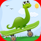 dinosaur skate adventure icon
