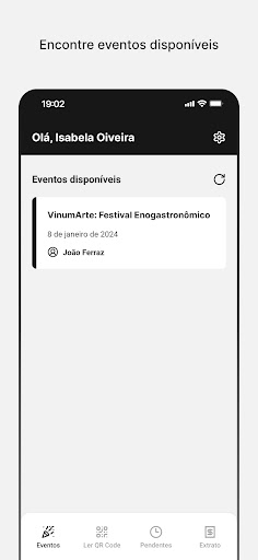 Android application DrinkEasy para Vendedores screenshort