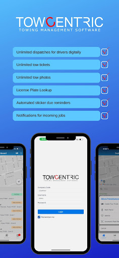 Android application TowCentric screenshort