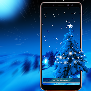 Bildschirmfoto 2 Árbol de Navidad Live Wallpape android