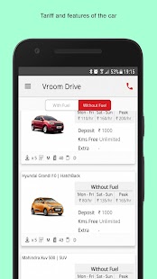 Vroom Self Drive Car Rental Screenshot