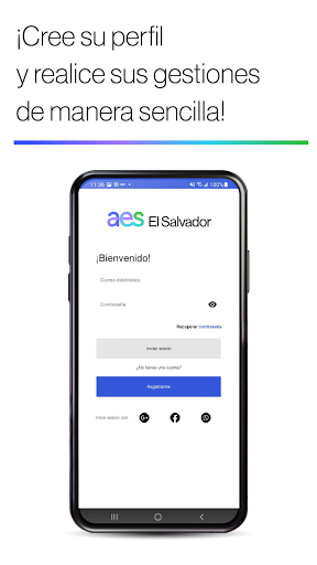 Android application Móvil AES El Salvador screenshort
