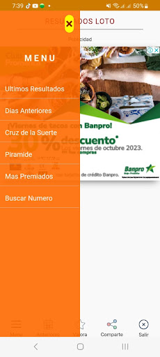 Android application Loto Diaria Nicaragua 24 screenshort