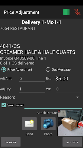 Android application Delivery Plus screenshort