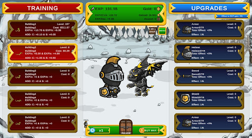 IDLEClickerKnight Screen 2