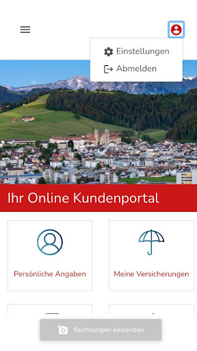 Android application Einsiedler Krankenkasse screenshort