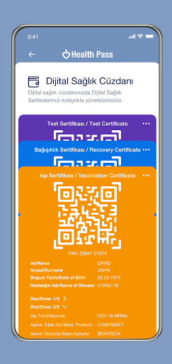 HealthPass Screen 3