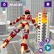 Flying Rescue Robot Rope Hero: Gangster Crime City