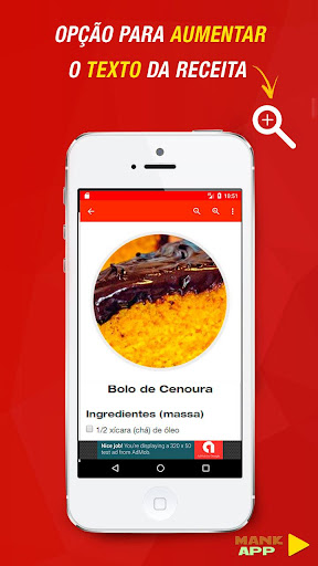 Receitas de Bolos Caseiros Screenshot 2 - AppWisp.com