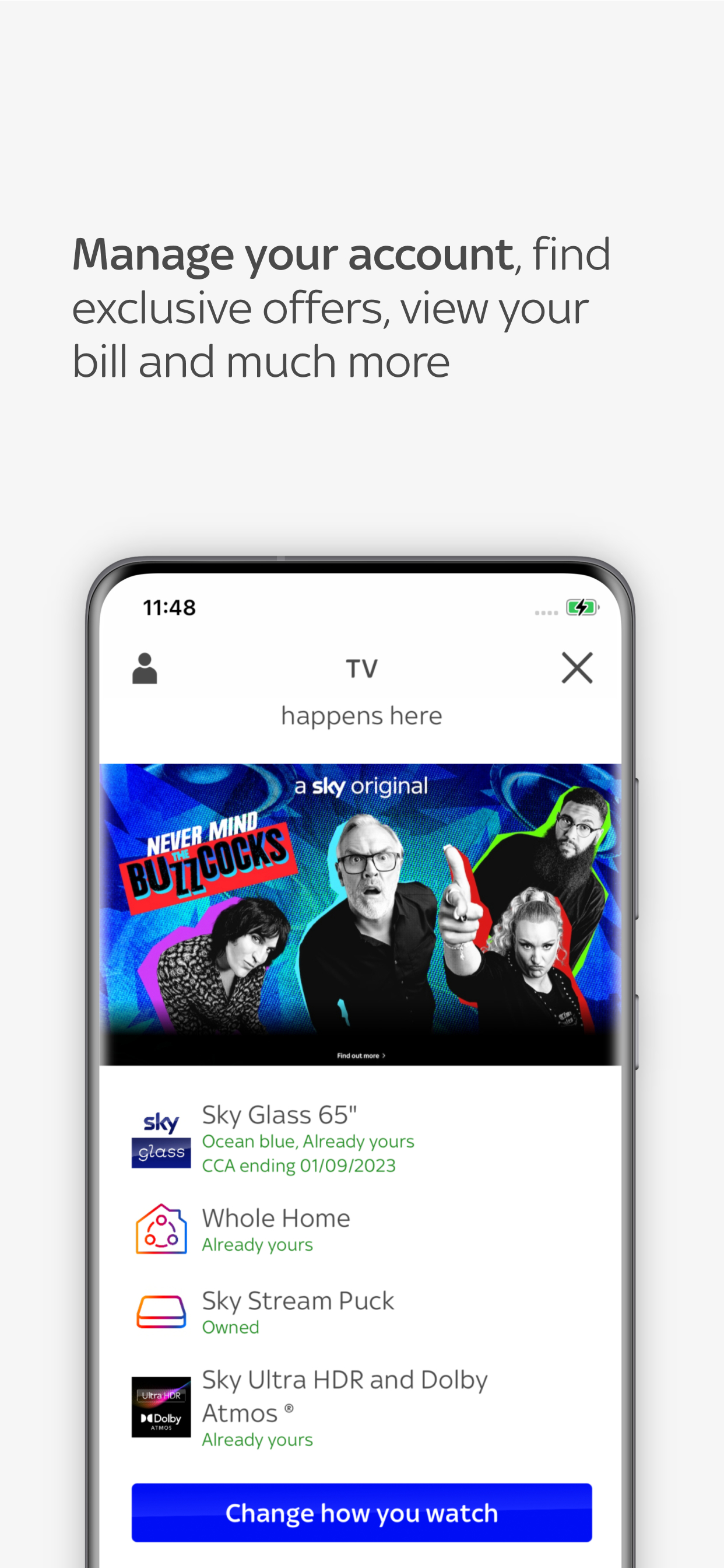 Android application My Sky | TV, Broadband, Mobile screenshort