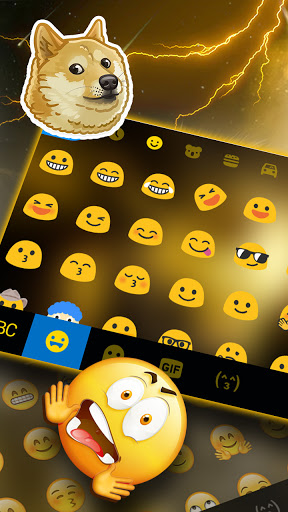 Lightning Wolf Keyboard Backgr Screen 3