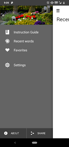 Android application Funeral Service Dictionary screenshort