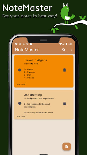 NoteMaster Screen 3