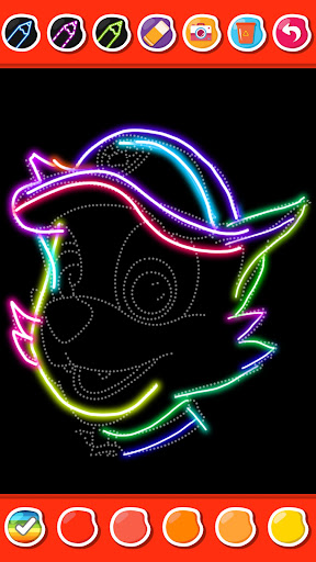 Android application Dog Patrol Neon Glow screenshort