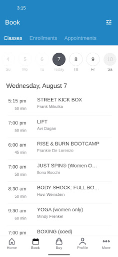 AVID Fitness Screen 2