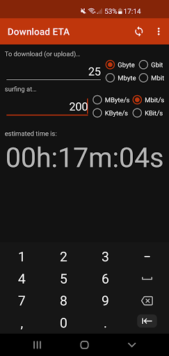 Android application Download ETA screenshort