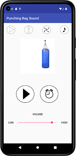 Android application Punching Bag Sound screenshort