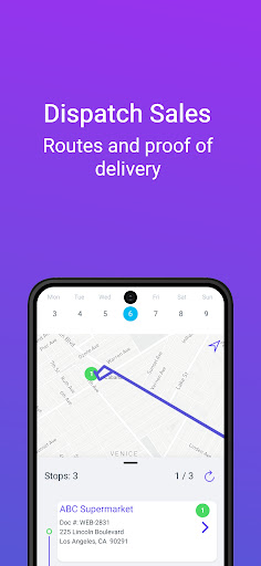 Android application Dispatch Sales screenshort