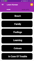 Learn Korean APK Gambar Screenshot #4