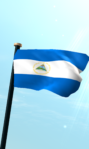 Android application Nicaragua Flag 3D Wallpaper screenshort