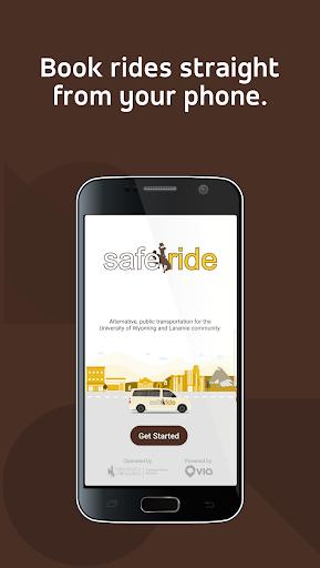 Android application UWYO SafeRide screenshort