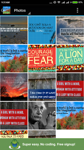 Android application INSPIRATIONAL WALLPAPERS screenshort