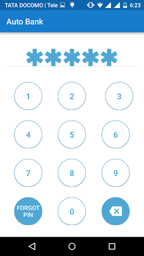 Autobank mobile app Screen 3
