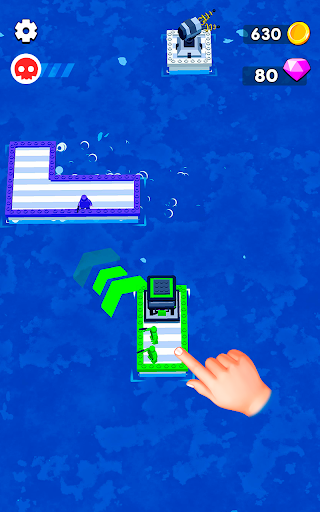Android application War of Rafts: 3D screenshort