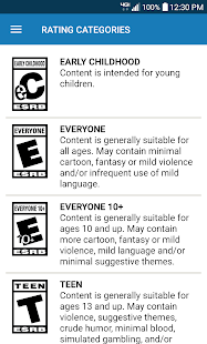 Video Game Ratings by ESRB Screenshot