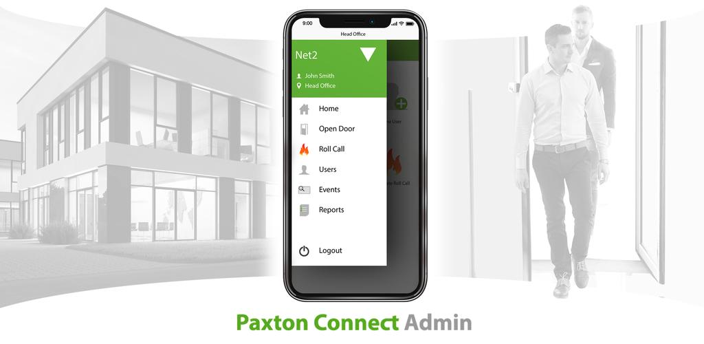 Admin connected. Paxton net2.