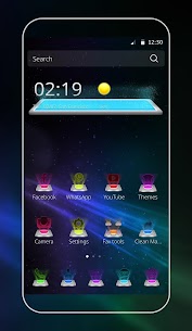 Hologram Colors 3D Theme For PC installation
