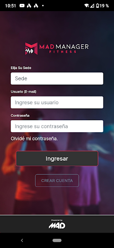 Android application Mad Fitness screenshort
