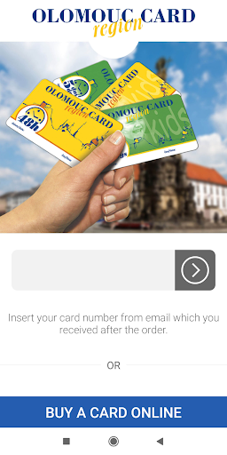 Android application Olomouc region Card screenshort