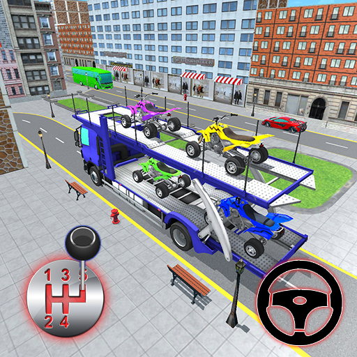 ATV Transport Truck Car Games logo