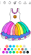 screenshot of Dress Coloring Game for girls
