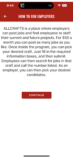 ALLCRAFTS EMPLOYERS Screen 3