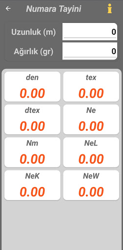 TNS Tekstil Iplik Hesaplama Screen 3
