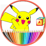 Coloring page-poke icon