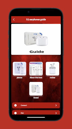 Android application İ12 Earphones Guide screenshort