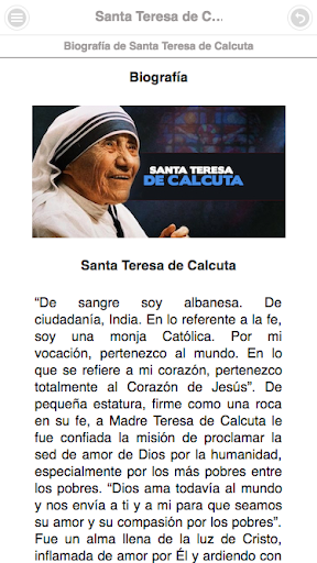 Santa Teresa de Calcuta Screen 3