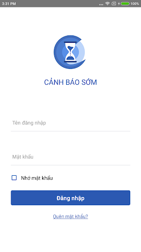 Android application Early Warning screenshort