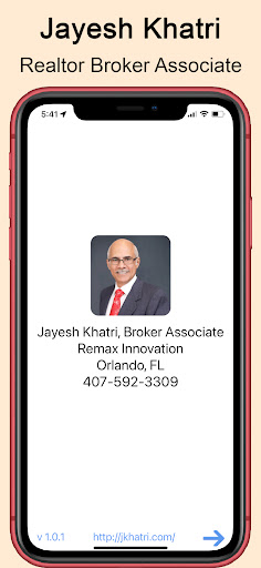 Android application Jayesh Khatri, Realtor screenshort