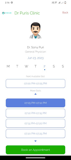 Dr Puris Clinic Screen 3