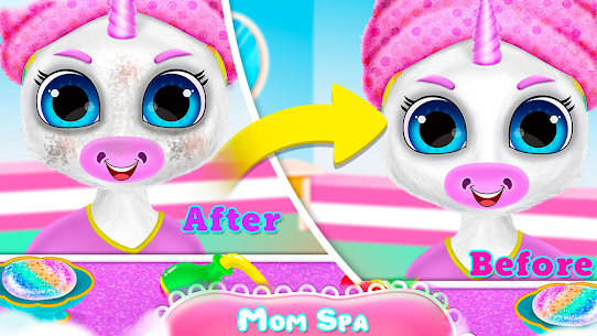 Unicorn newborn babysitter 3