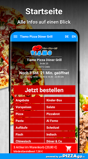 Tiamo Pizza Döner Grill Zeitz Screen 2