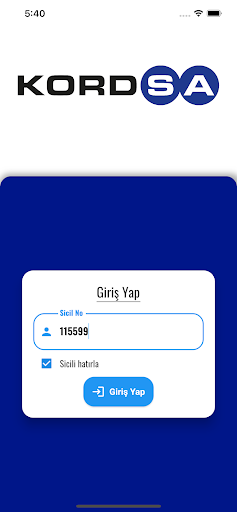 Android application İşim Tamam screenshort