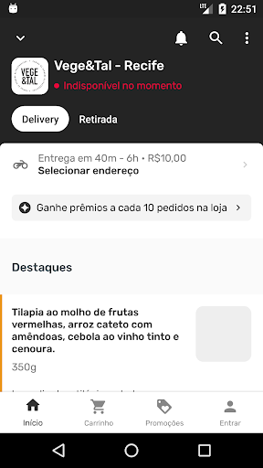 Android application Vege & Tal screenshort